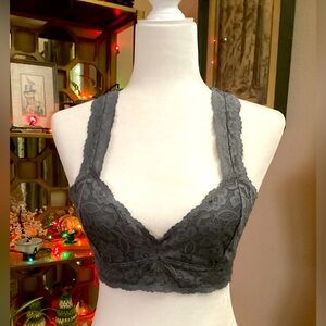 Intimately Free People, gray lace bralette.